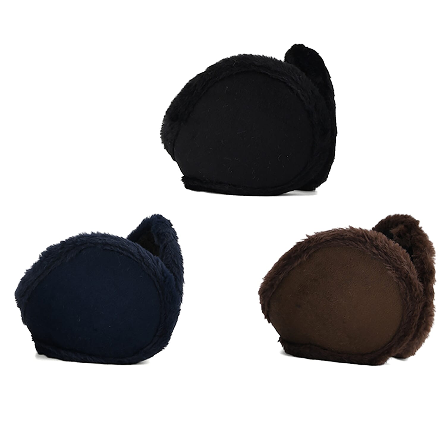shop lc Black Navy and Brown Set of 3pcs Ear Pad