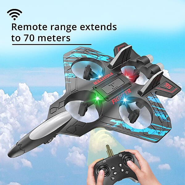 Shop Lc Blue Remote Control Foam Airplane Toy