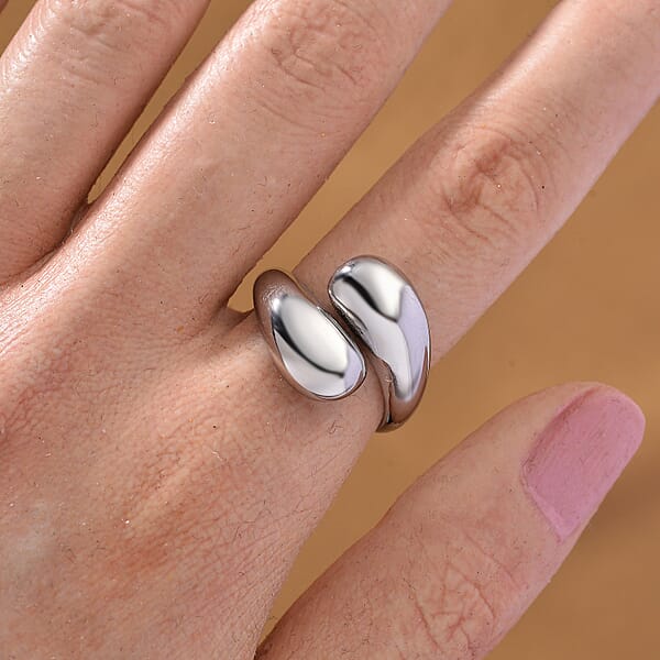 Shop Lc Bypass Ring In Stainless Steel