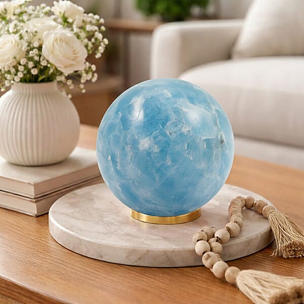 Shop Lc Calcite Blue Sphere (Ball) -Medium 1295ctw