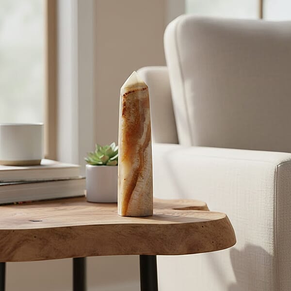 Shop Lc Calcite Brown Prism Tower -Small 361ctw