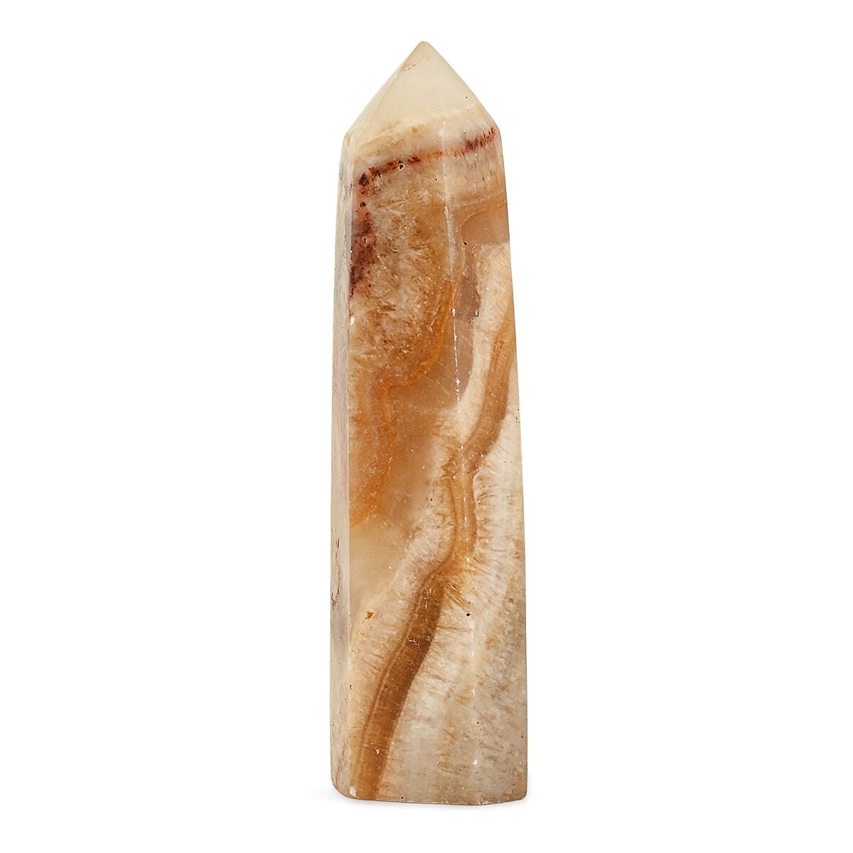 shop lc Calcite Brown Prism Tower -Small 361ctw