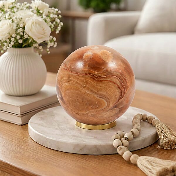 Shop Lc Calcite Brown Sphere (Ball) -Medium 1023ctw