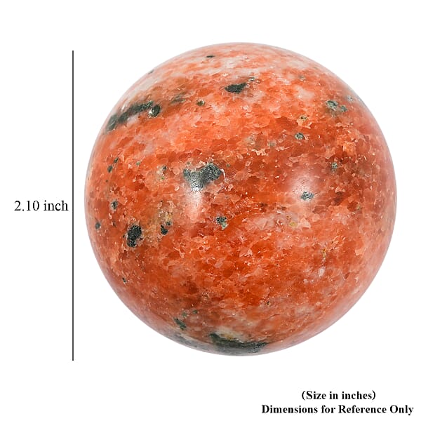 Shop Lc Calcite Orange Sphere (Ball) -Small 996ctw