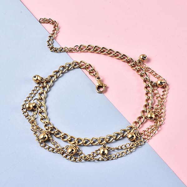 Shop Lc Charm Anklet In Goldtone (9-11 In)