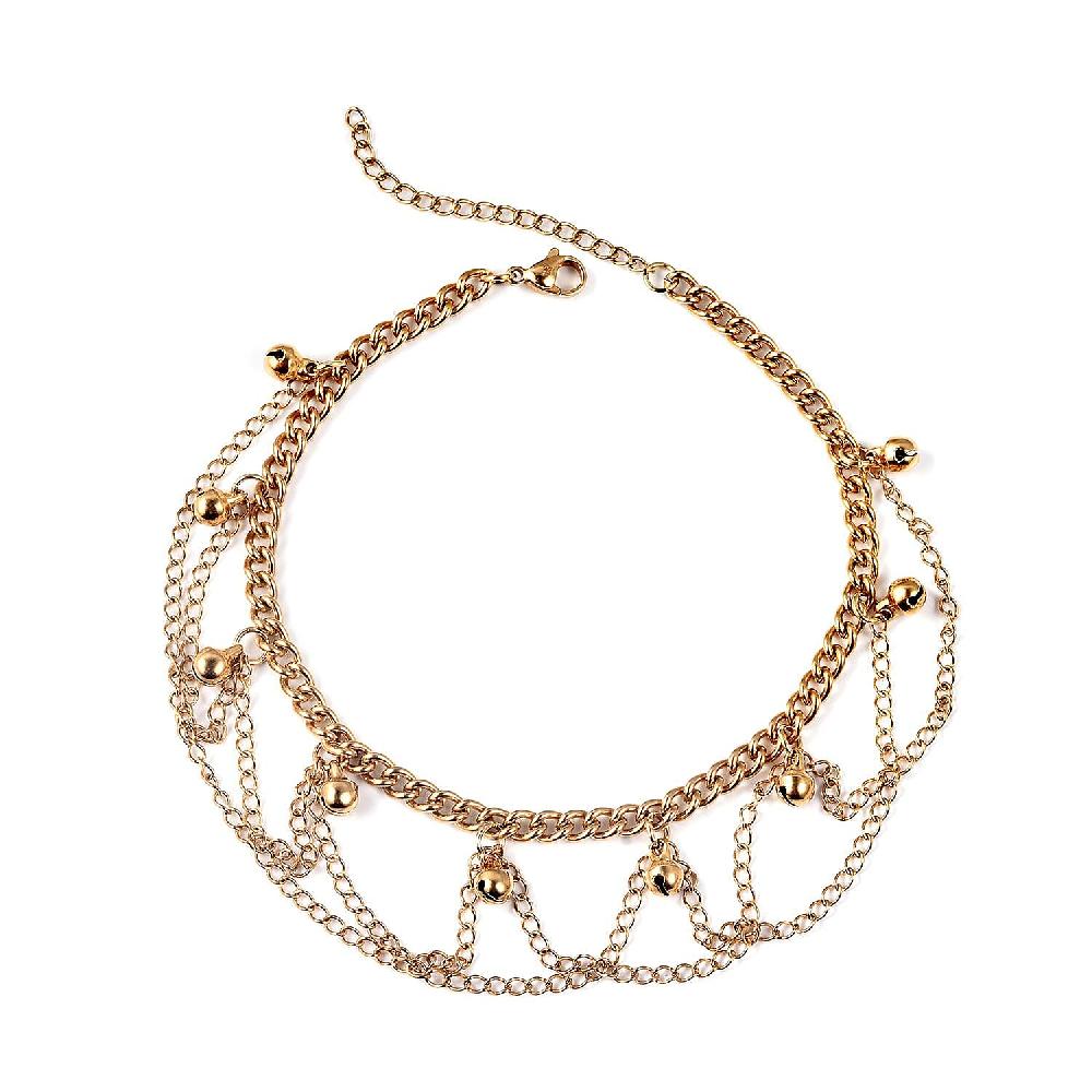 shop lc Charm Anklet in Goldtone (9-11 in)