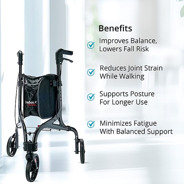 Shop Lc Closeout Helios 3 Wheel Walker -Black