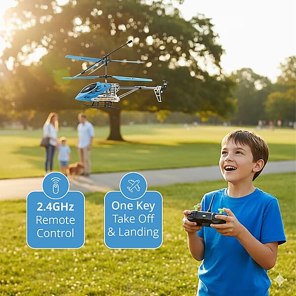Shop Lc Closeout Mini Helicopter - Blue