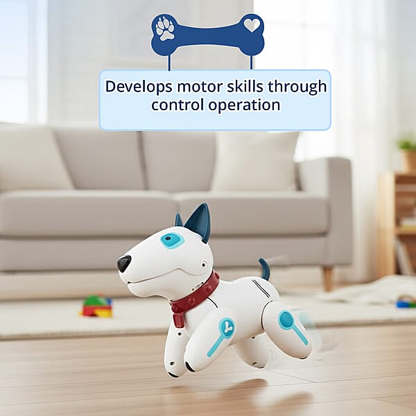 Shop Lc Closeout White And Blue Dog Robot