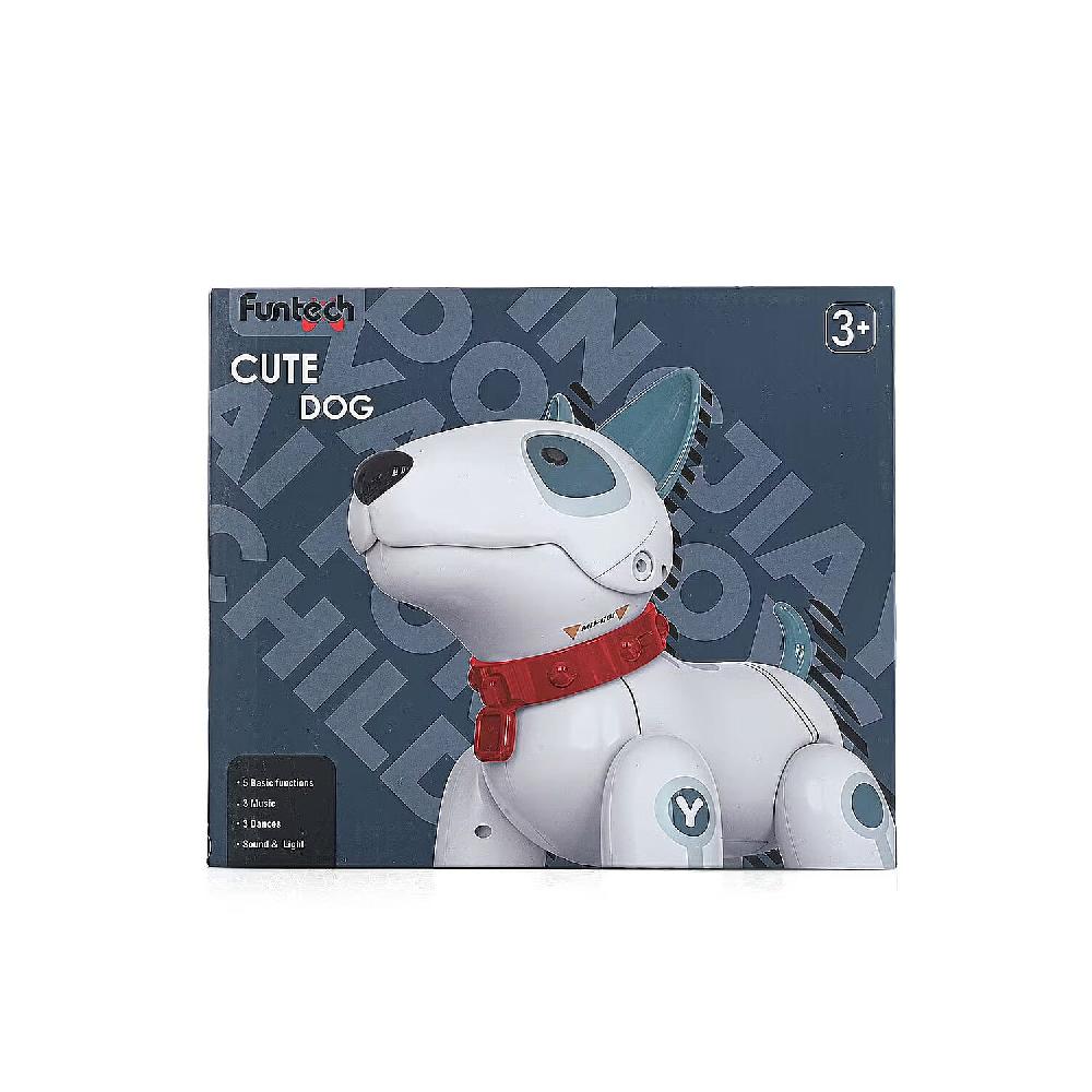 shop lc Closeout White and Blue Dog Robot