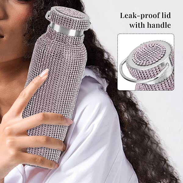 Shop Lc Crystal Double Walled Steel Water Bottle