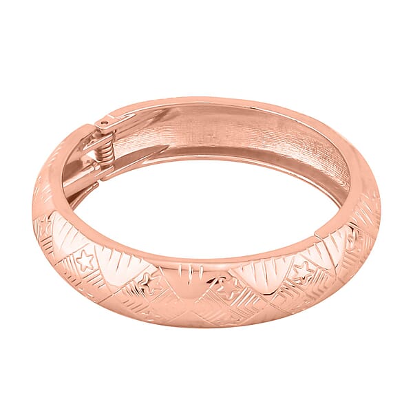 Shop Lc Dome Bangle Bracelet In Rosetone (7.00 In)