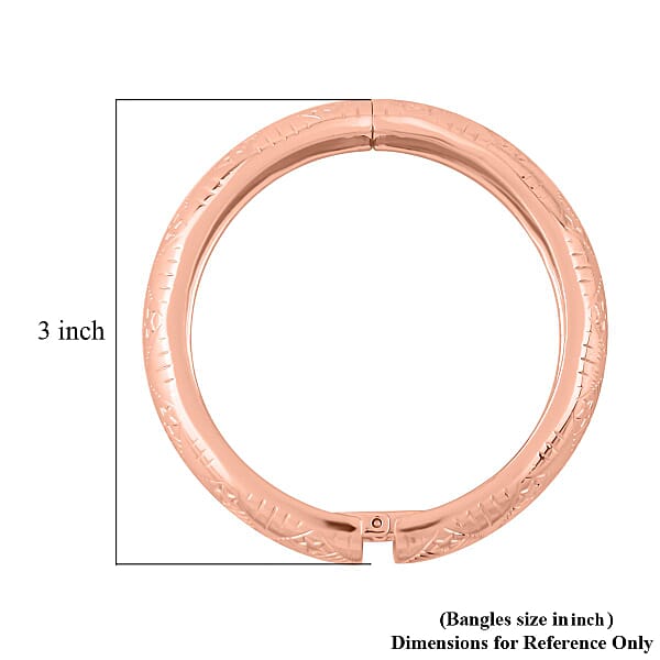 Shop Lc Dome Bangle Bracelet In Rosetone (7.00 In)
