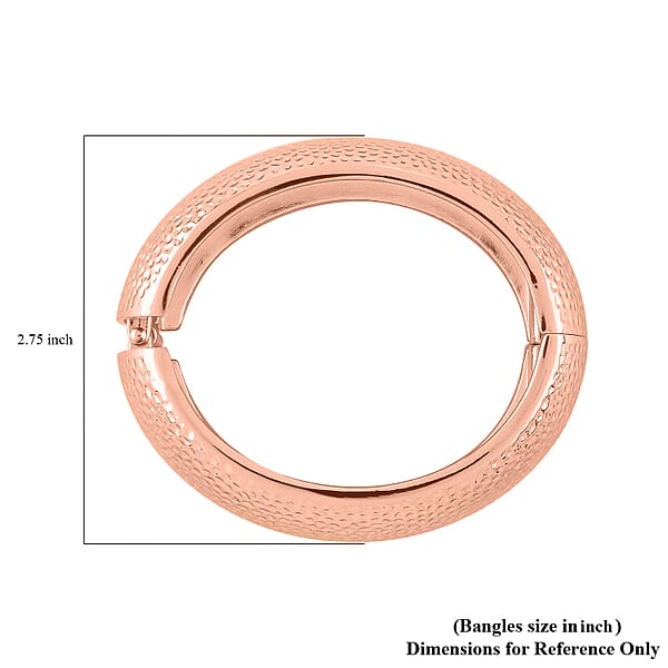 Shop Lc Dome Bangle Bracelet In Rosetone (7.00 In)
