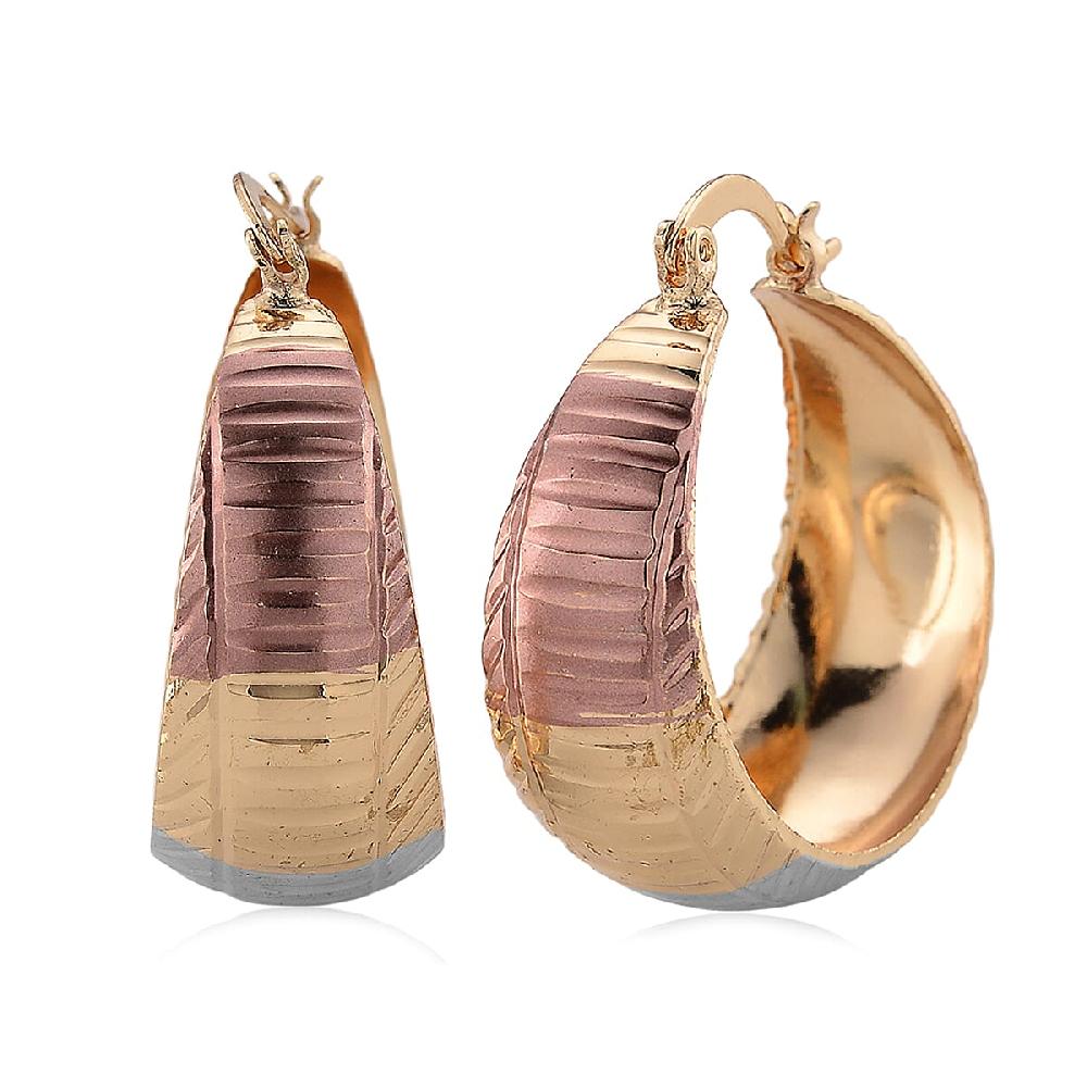 shop lc Hoop Earrings in Tritone