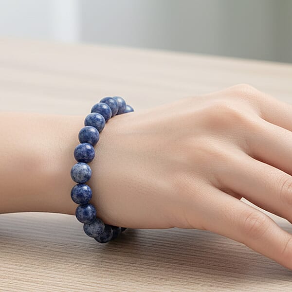 Shop Lc Jasper 126.00 Ctw Beaded Stretch Bracelet