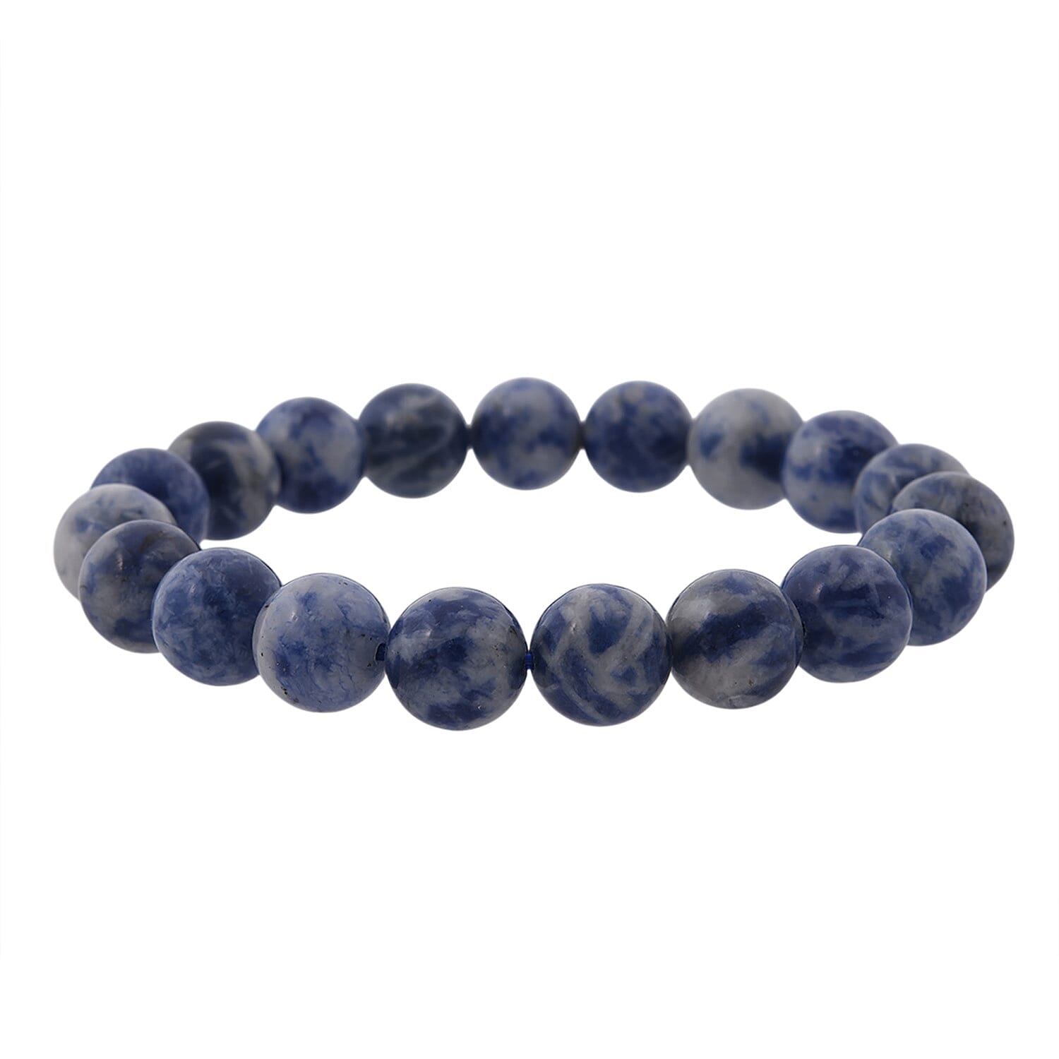 shop lc Jasper 126.00 ctw Beaded Stretch Bracelet