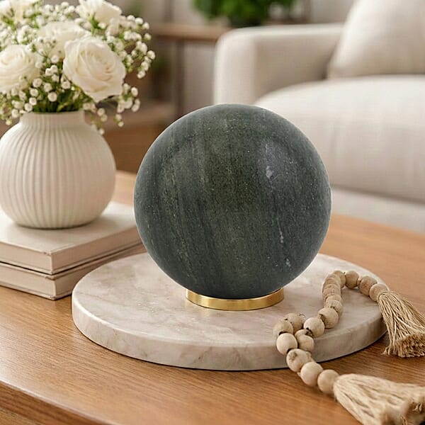 Shop Lc Jasper Green Sphere (Ball) -Small 991ctw