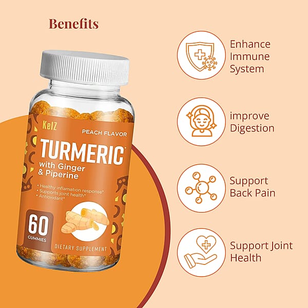 Shop Lc Kelz Turmeric And Ginger (60 Gummies)