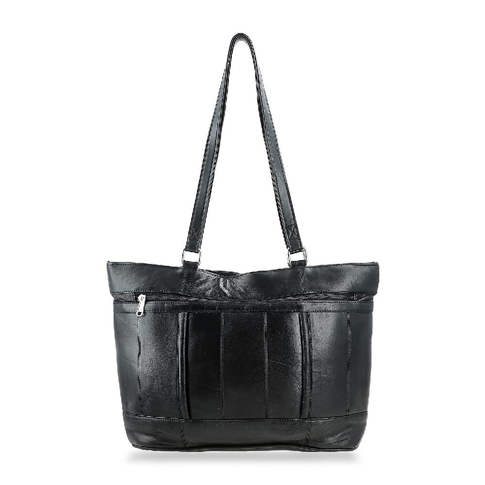 shop lc La Marey Black Genuine Leather Tote Bag