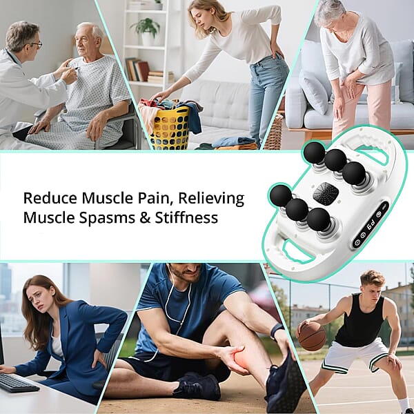 Shop Lc Livmore 6pcs Head Fascia Gun - White