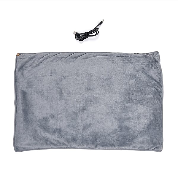 Shop Lc Livmore Gray Warm USB Powered Blanket
