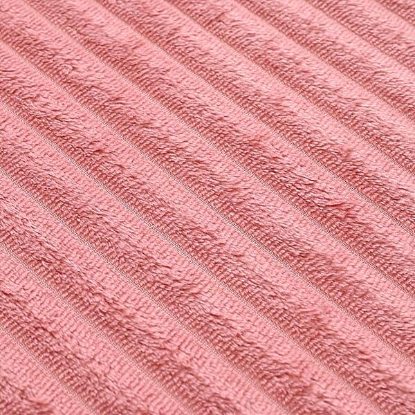 Shop Lc Livmore Pink Jacquard Flannel Blanket