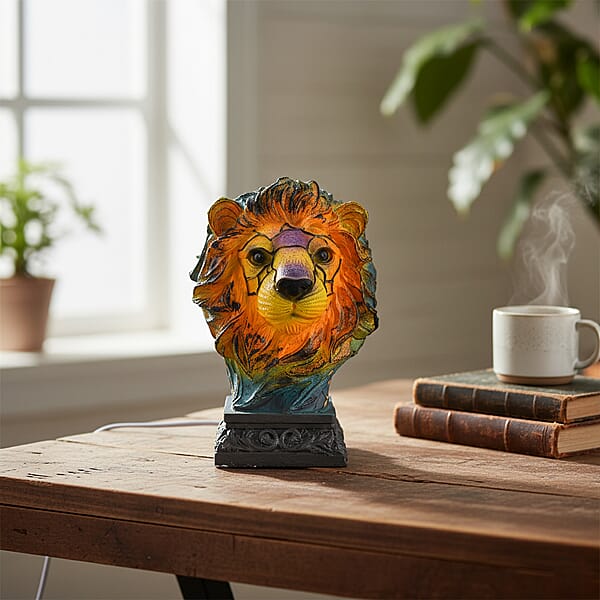 Shop Lc Livmore Resin Lion Shaped Multicolor Light