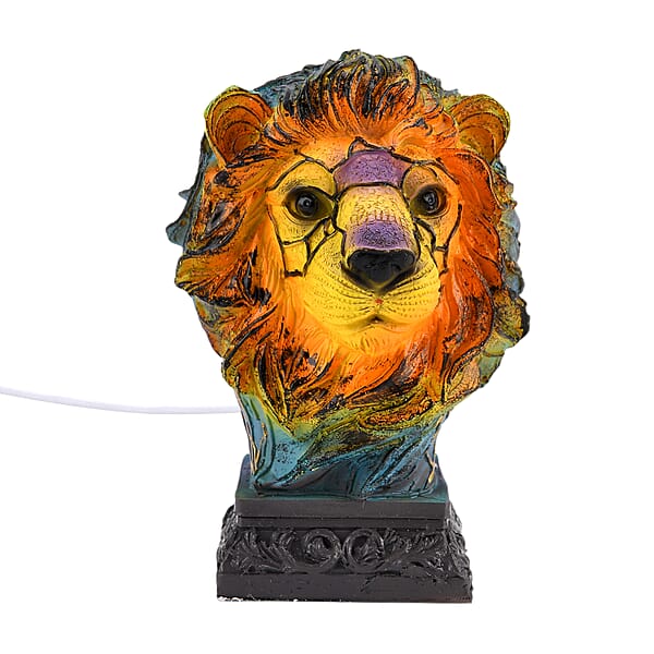 Shop Lc Livmore Resin Lion Shaped Multicolor Light