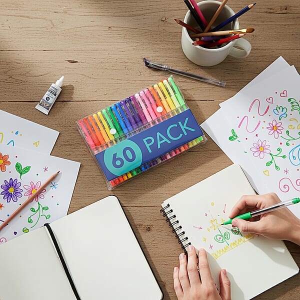 Shop Lc Livmore Set Of 60pcs Colorful Artists Pens