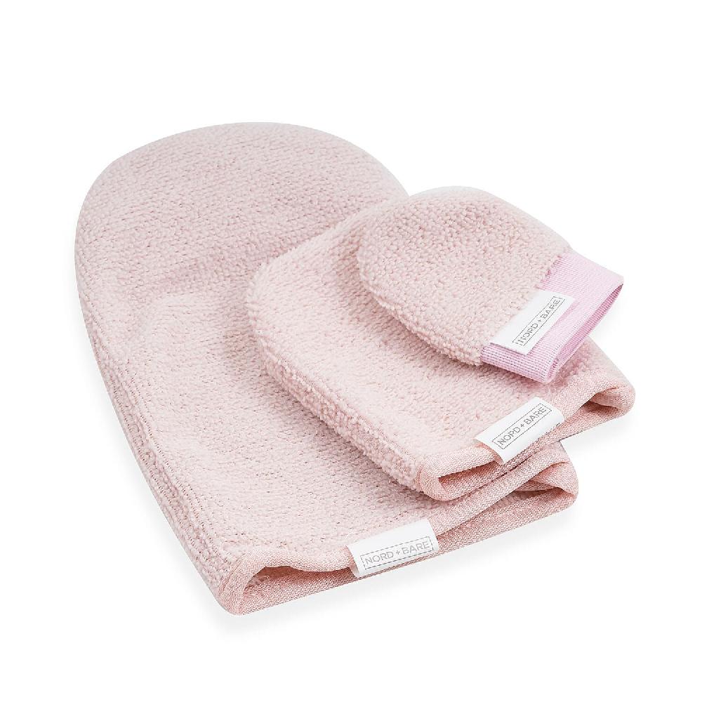 shop lc Nord + Bare 3 Pieces Cleansing Mitts- Pink
