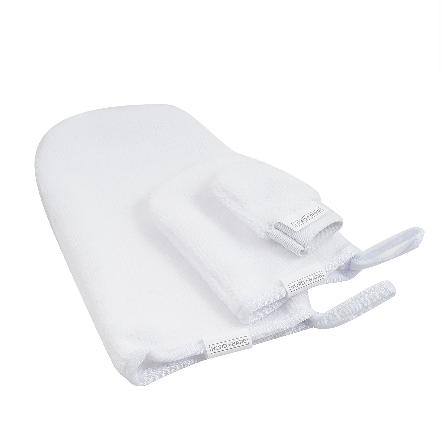shop lc Nord + Bare 3 Pieces Cleansing Mitts-White