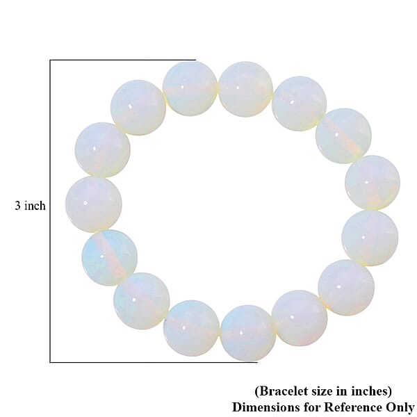Shop Lc Opalite 250.00 Ctw Beaded Stretch Bracelet