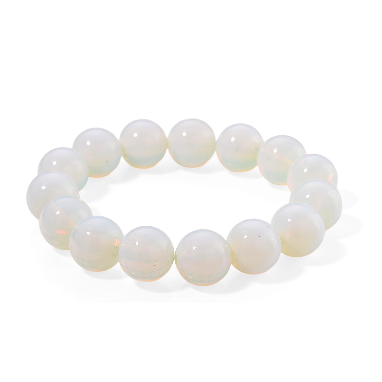 shop lc Opalite 250.00 ctw Beaded Stretch Bracelet