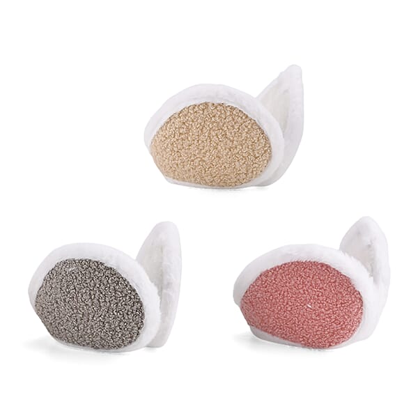 Shop Lc Pink Grey And Beige Set Of 3pcs Ear Pad