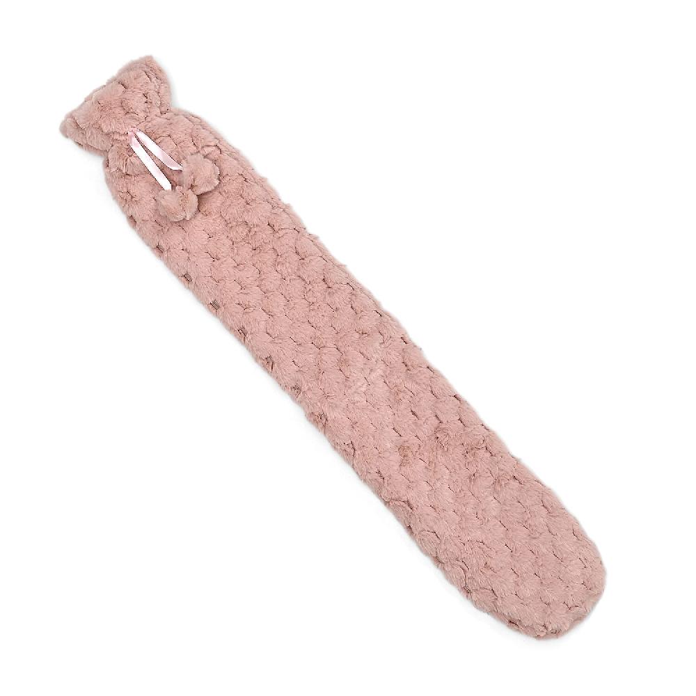 shop lc Pink Rubber and Plush Sleeve Hot Water Bag