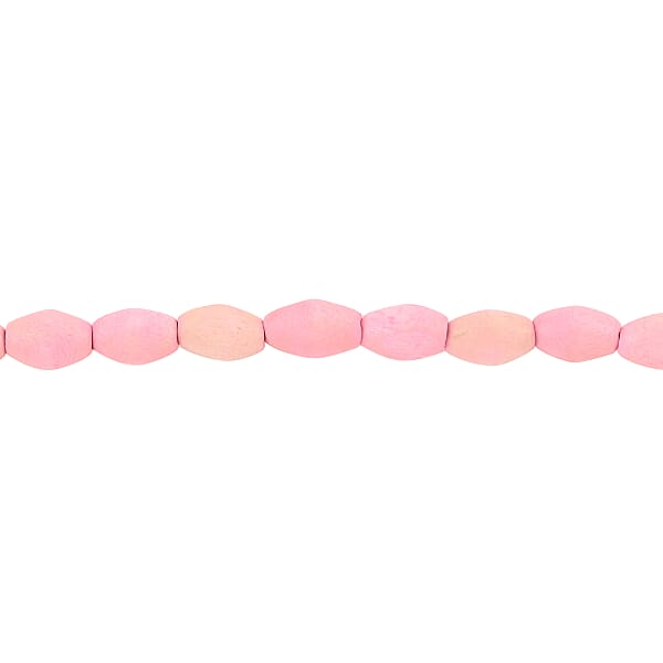 Shop Lc Pink Wooden Beaded Rope Necklace 38 Inches