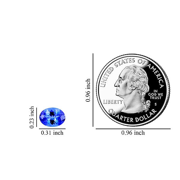 Shop Lc Premium Tanzanite (Ovl 8x6 Mm) 1.20 Ctw