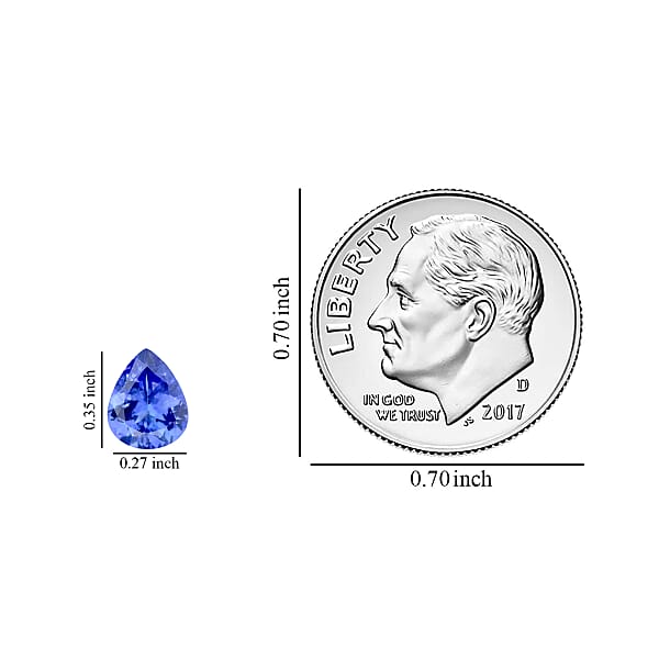 Shop Lc Premium Tanzanite (Pear 9x7 Mm) 1.50 Ctw
