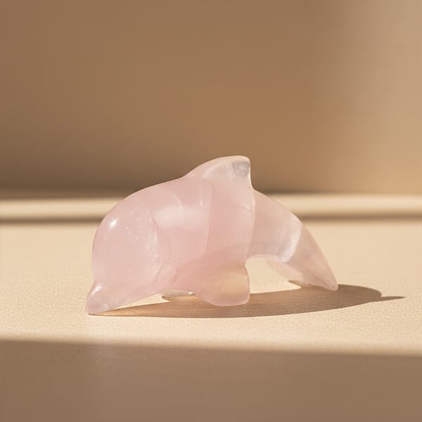 Shop Lc Rose Quartz Dolphine Shape -Small 409ctw