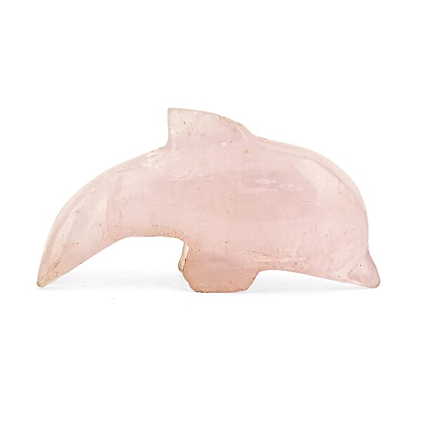 Shop Lc Rose Quartz Dolphine Shape -Small 409ctw
