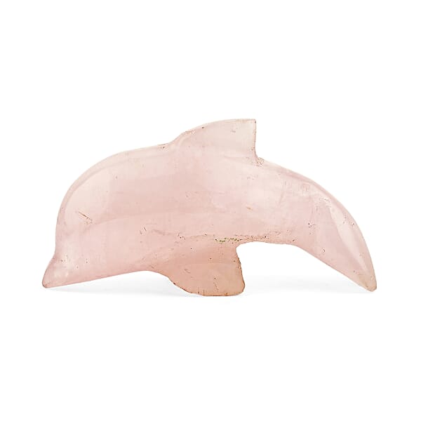Shop Lc Rose Quartz Dolphine Shape -Small 409ctw