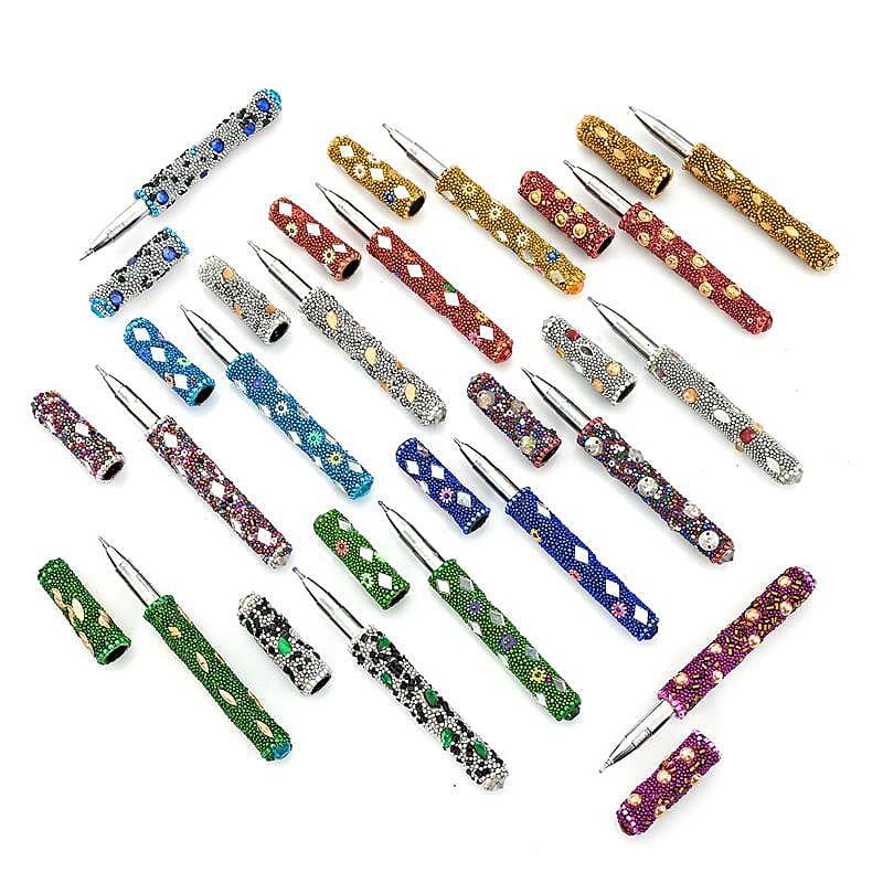 shop lc Set of 15 Multi Color Beaded Pen