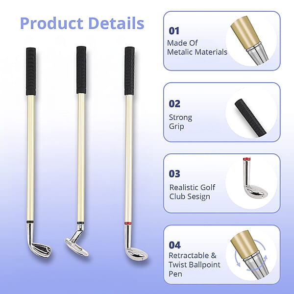 Shop Lc Set Of 3 Mini Golf Club Design Pens