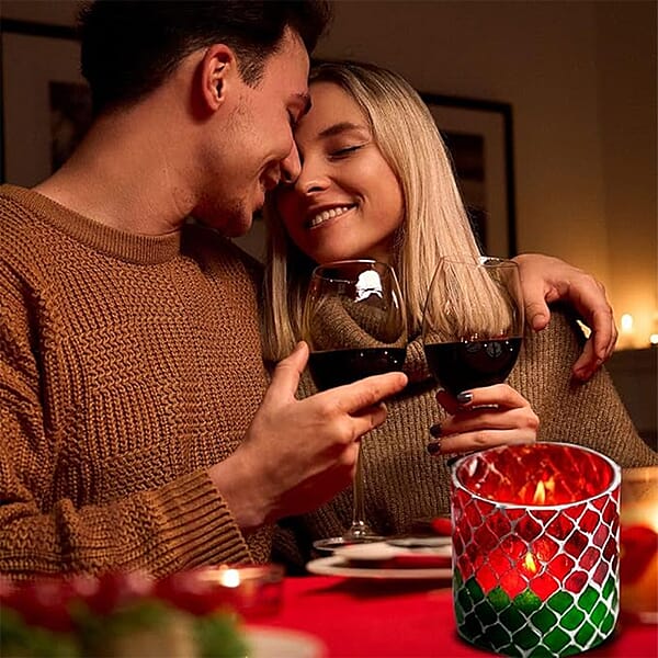 Shop Lc Set Of 3 Mosaic Tea Light Candle Holder