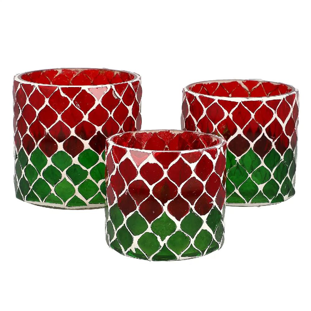 shop lc Set of 3 Mosaic Tea Light Candle Holder