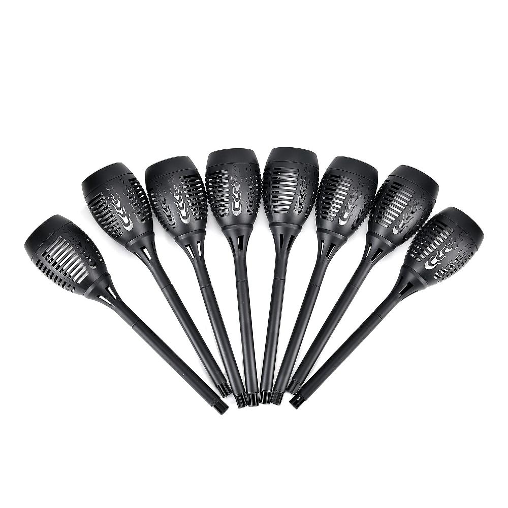 shop lc Set of 8pc Solar Dancing Flame Torch Light
