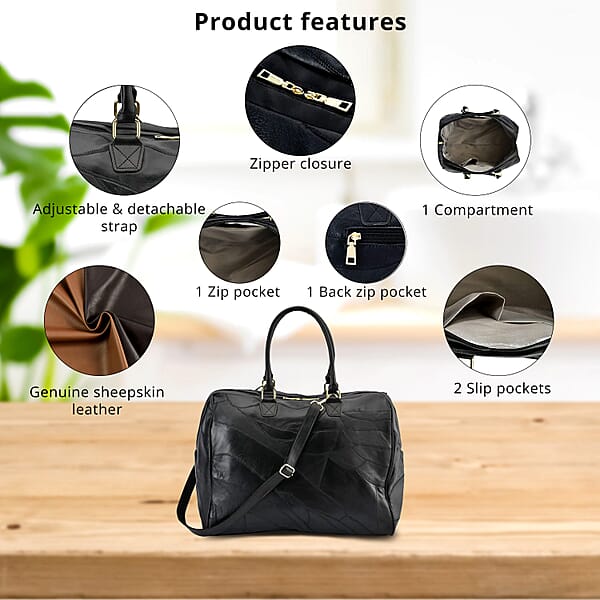 Shop Lc Sheepskin Leather Travel Bag