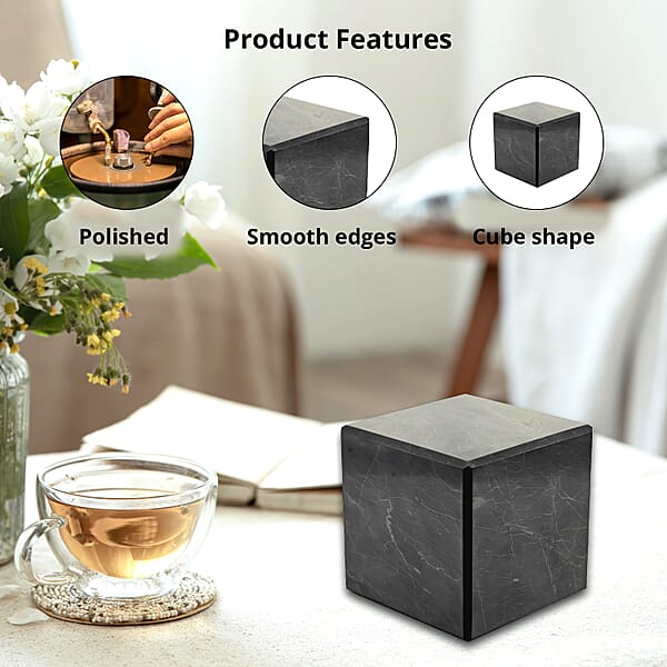Shop Lc Shungite Cube 10cm Approx 14061.00 Ctw
