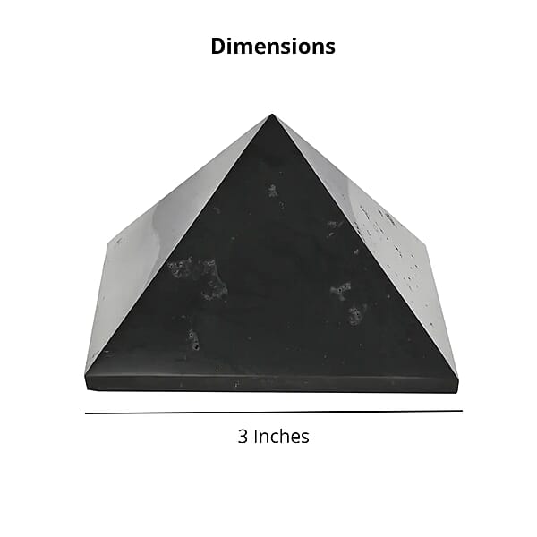 Shop Lc Shungite Pyramid 8cm Approx. 1593.00 Ctw